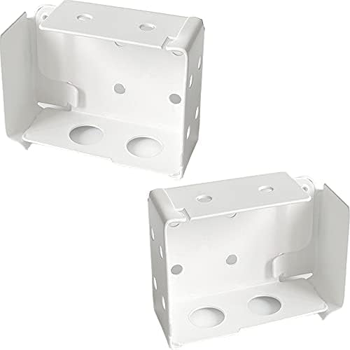 2pcs Box Mounting Bracket for Low Profile Horizontal Blinds with 1-3/4" x 2 1/2" Headrail - White Color$$Home Decor, Kitchen, & Other