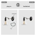 thumbnail image 6 of Globe Electric LeClair 1-Light Dark Bronze Plug-In or Hardwire Industrial Wall Sconce, 65311, 6 of 13