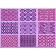 thumbnail image 1 of Ahgly Company Indoor Rectangle Patterned Orchid Purple Area Rugs, 2' x 5', 1 of 6