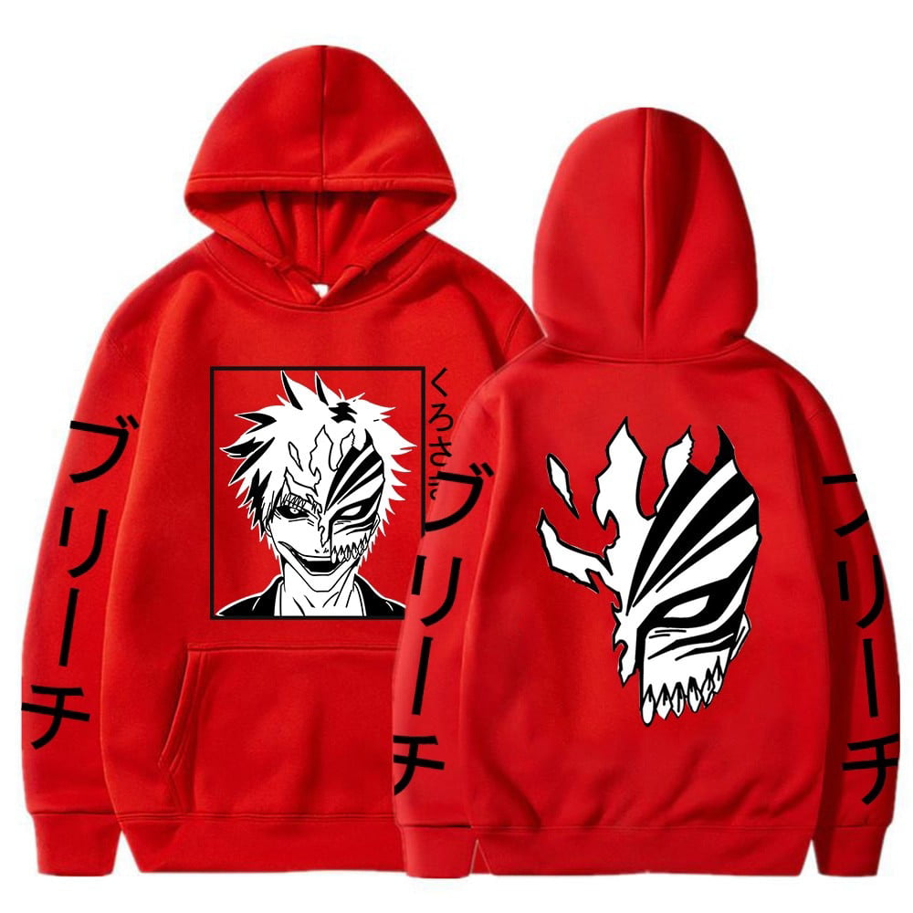 Hot Anime Bleach Kurosaki Ichigo Merch Hoodie Sweatshirt Unisex Fans Hip  Hop Pullovers  Walmartcom