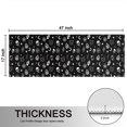 thumbnail image 5 of Kitchen Rugs Sets Of 2,Black Gothic Skull Cat Pattern Anti Fatigue Kitchen Mat Rugs Non Slip Washable,Decorative Kitchen Floor Mats for Kitchen,Sink,Laundry,17"X47", 5 of 5