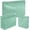 Light Green, variant on 3 Pack Corduroy Makeup Bag Set  Toiletry Travel Pouch Organizer  Makeup Bag Large Pouch Zipper Purse Organizer for Women Girls(Light Green)