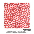 thumbnail image 3 of Fmbmuo Napkins Valentine's Day Paper 100 Pcs Heart-Patterned Decorations, Festive Heavy-Duty Pink Cutlery Set for School Valentine's Party, 3 of 5