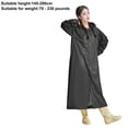 thumbnail image 3 of Thickened EVA Rain Poncho for Adults, Reusable Waterproof Raincoat with Hood, Portable Outdoor Rain Gear for Hiking Cycling Commuting, Unisex Cape-Style Rain Cape, 3 of 6