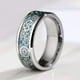 thumbnail image 5 of Guardurnaity Anillo de acero inoxidable para hombre y mujer, joyería decorativa para fiesta de moda, collar de vestir de ocio, colgante, Ropa, zapatos y accesorios Miscelánea Talla 7, 5 of 6