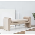 thumbnail image 5 of Safavieh Garth Pine Wood and Velvet Bench in Light Brown, 5 of 5