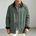 thumbnail image 4 of Rvwovn Barn Jacket for Men, Button Down Vintage Casual Work Jakcet with Patch Pockets, Spring Fall Outdoor Wear, 4 of 7