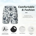 thumbnail image 5 of Daiia Chicken And Fish Mens Swim Trunks Swim Shorts Quick Dry Swim Shorts with Mesh Lining Pockets-XX-Large, 5 of 9