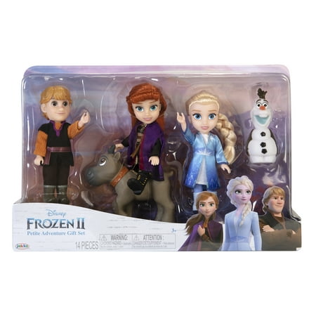 Frozen 2 Petite Adventure Gift Doll Playset, 14 Pieces