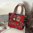 thumbnail image 2 of Bolso de Mano de Estilo Vintage para Mujer Sunnimix Bolsos Casuales Búho Rojo, 2 of 7