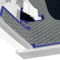 Xtreme Mats Yamaha G19 - G22 Golf Cart Mat, Full Coverage Golf Cart Floor Liner Mat - Fits Yamaha G19 - G22 Models Only - Blue Trim