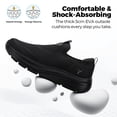 thumbnail image 4 of Fittington Men's Extra Wide Slip on Walking Shoes - Hands Free Lightweight Sneakers with Arch Support & Cushioned Sole, Easy on & off, 4 of 11