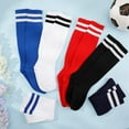 thumbnail image 6 of HEQUSIGNS 6 Pairs Kids Soccer Socks, Youth Knee Socks, Unisex Anti-slip Breathable Toddler Knee Socks, Towel Bottom Football Socks for Children Aged 5-12 to Playing Sports, 6 of 7