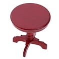 thumbnail image 4 of HILABEE Meuble Miniature Vintage Table d'Appoint Ronde en Bois pour Décoration de Maison de Poupée 1/12, 4 of 9