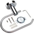 thumbnail image 3 of Chrome Bathroom Toilet Roll Holder Round. Wall Mounted Toilet Paper Holder Stainless Steel (Non Self Adhesive), 3 of 5