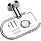 thumbnail image 3 of Chrome Bathroom Toilet Roll Holder Round. Wall Mounted Toilet Paper Holder Stainless Steel (Non Self Adhesive), 3 of 5