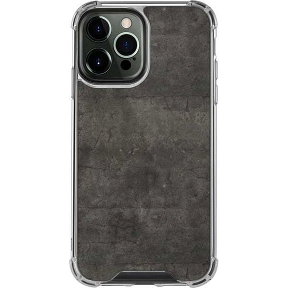Skinit Concrete Dark Iron Grey Concrete iPhone 13 Pro Max Clear Case