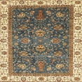 thumbnail image 1 of Ahgly Company Indoor Square Abstract Brownish Green Abstract Area Rugs, 4' Square, 1 of 6
