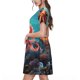 thumbnail image 2 of Easygdp Underwater Plant Octopus para Vestido Transpirable de Mujer, Vestido Suelto de Manga Corta con Pliegues y Bolsillos para el Verano, 2 of 6