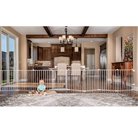 Regalo 192-Inch Super Wide Adjustable Baby Gate and Play Yard, 4-In-1, Bonus Kit, Includes 4 Pack of Wall Mounts