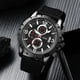 thumbnail image 5 of Juego de 4 relojes para hombre, reloj de cuarzo falso de tres esferas y pulsera tejida con cuentas a juego, 5 of 6