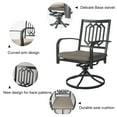 thumbnail image 3 of Kozyard Modern Classic Outdoor Metal Swivel Dining Rocker Chair with Cushion (2 Packs), 3 of 4
