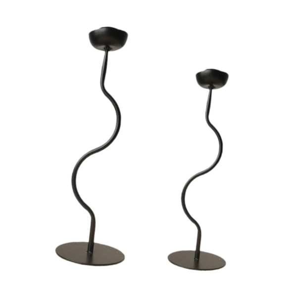 Candelabro de Metal con forma de pilar, candelabro para regalos de cumpleaños, soporte de vela ornamental para fiestas, mesa de boda, 2 uds.
