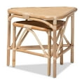 thumbnail image 4 of bali & pari Jayden Rattan BOHO End Table, Natural Brown, 4 of 7