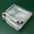 thumbnail image 2 of Waterproof Tarpaulin Clear PVC w/ Grommets Foldable for Garden Greenhouse Plant Camping 1x1.5m, 2 of 12