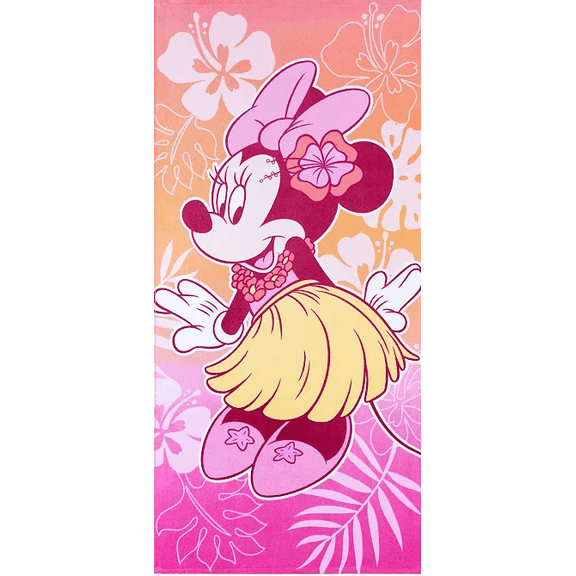 Disney's Minnie Mouse Hula Beach Towel for kids