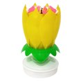 thumbnail image 1 of Cake Candle - Velas de loto giratorias electrónicas - Doble capa (Amarillo) Ehuebsd  Libre de BPA, 1 of 9