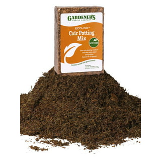 Home and Country USA Coconut Fiber Compressed Coco Coir Brick. Great to use  as a Compost Starter for Your Home Garden. Coco Coir Provides Organic  Alternative to peat Moss for Plants. 10Lbs