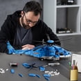 thumbnail image 6 of GOQI Military Helicopter Building Set – Large Army Plane Model, Rotating Rotor Blades, Compatible with Lego for Boys & Adults (1711 PCS), 6 of 8