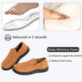 thumbnail image 5 of Northblanc Men's Slippers Warm Soft Plush Memory Foam House Slippers for Men Comfortable Bedroom Moccasin Slipper Non-Slip Indoor Outdoor, 5 of 10