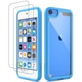 thumbnail image 1 of iPod Touch 7 Case, iPod Touch 6 5 Case with Screen Protector, Slim Bumper Hard Case for Apple iPod Touch 5 / 6th / 7th Generation, Blue, 1 of 7