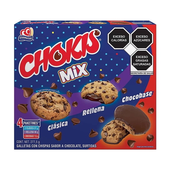 Galletas Gamesa Chokis Mix 277.5gr