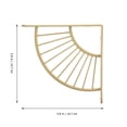 thumbnail image 2 of OULII 2Pcs Shower Shelf Iron Wall Mounted Triangle Bracket for Bathroom Rack, 2 of 6