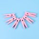 thumbnail image 3 of 100Pcs Wooden Mini Clips Decorative Clothespin Photo Craft Clips with 30M Twine for Hanging Photos Artwork (Pink), 3 of 4