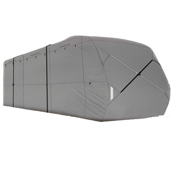 Upgraded Extra Thick Grey 4 Layers 18'-20' Travel Trailer RV Cover Camper Cover All-Weather Protection