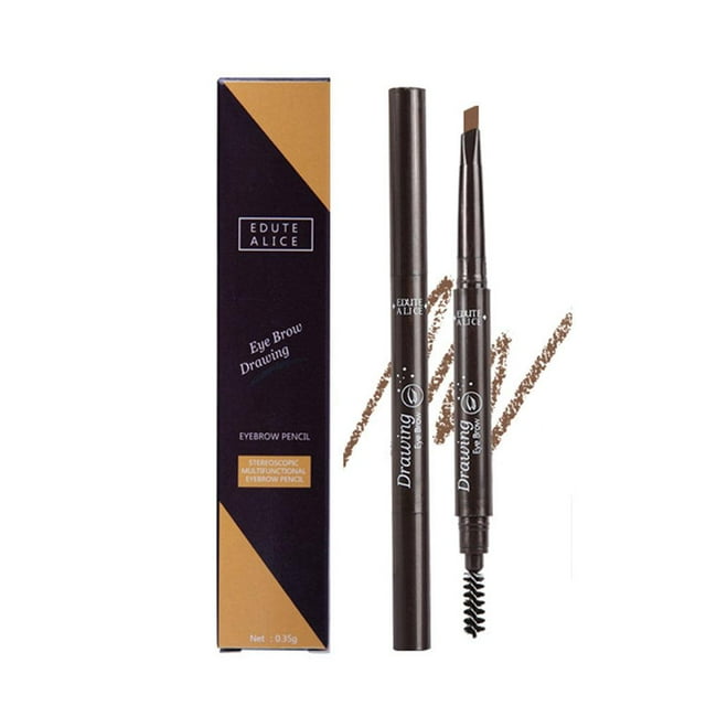Double Headed Eyebrow Pencil Waterproof Sweat-proof Eyebrow Smooth Makeup Tool