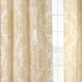 thumbnail image 5 of Magdelena Champagne Beige Designer Damask Curtain (1 Panel), Magdelena Champagne Beige, 50W X 96L, 5 of 6