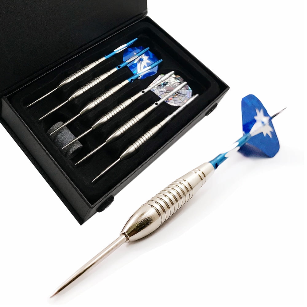 22g Darts Set "Nighthawk" with steel tip | 6 Flights | Darts with steel tips