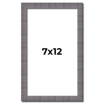 7x12 Frame Blue Kingsley Pewter Solid Wood Picture Frame Width 0.75 Inches |Interior Depth 0.5