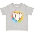 thumbnail image 3 of Inktastic Baseball Sports Heart Girls Toddler T-Shirt, 3 of 5