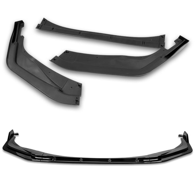 Glossy Black Front Bumper Lip Splitter Spoiler For Toyota Corolla SE/XSE 2020-2024 (3-Piece Kit, Hardware Included)
