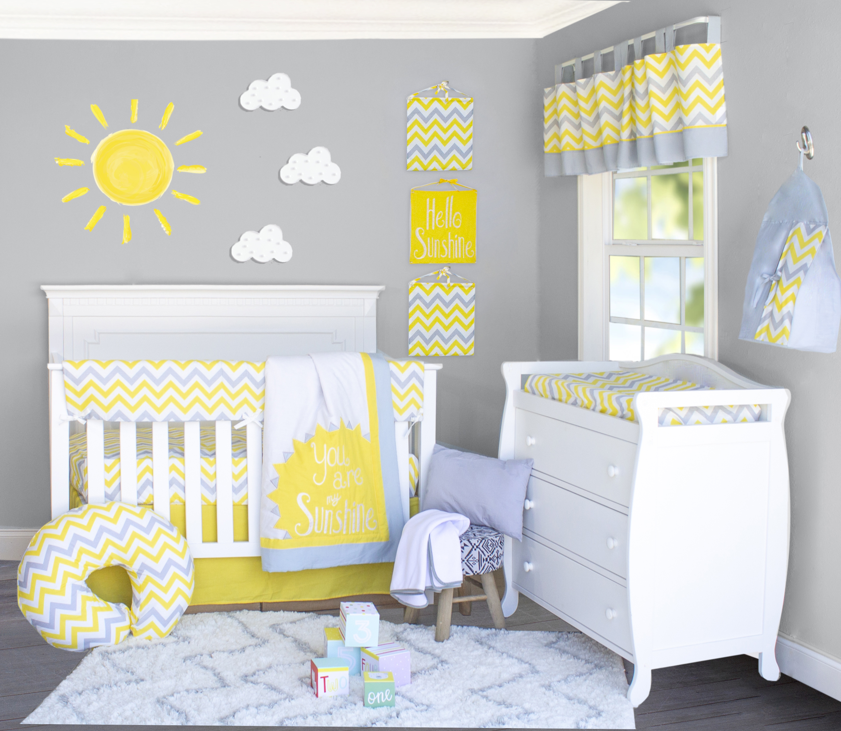 you are my sunshine crib set