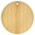 thumbnail image 1 of BambooMN Round Cutting Board 15" Diameter x 0.75" Thickness - 3 Pieces, 1 of 7