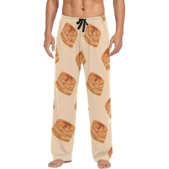 Top-kevin Pancakes Honey Pajama Pants Cute Cake Men's Pajama Bottoms Lounge Sleepwear PJs Casual Lightweight Sleep Pants