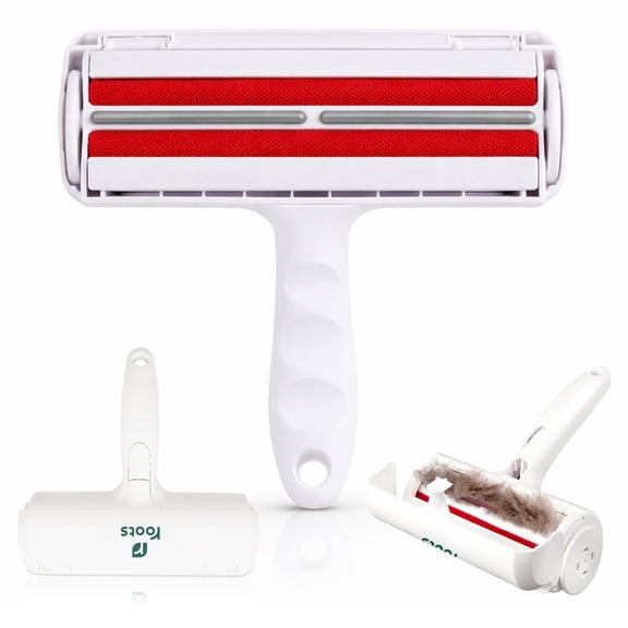 Roots Reusable Pet Hair Remover Roller for Furniture, Carpet, Sofa and Bedding, Manual Fur Cleaning Tool