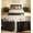 5 PCS-Set 4-Black, variant on 5 Pieces Bedroom Furniture Set, Includes Queen Size Bed Frame with Headboard,Nightstand Sets of 2,6-Drawers Dressers with Mental Handle